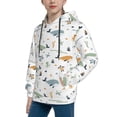 thumbnail image 2 of Sikiie Sea Creatures Youth Hoodie Sweatshirt Pullover Hooded Classic Casual Essentials Hoodiefor Boys Girls Kids -X-Large, 2 of 6