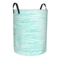 thumbnail image 2 of Daiia Blue Bright Round Laundry Basket with Handles Thickened Waterproof Circular hamper,Dirty Clothes Storage Basket for Bedroom,Bathroom,College Dorm-Small, 2 of 8