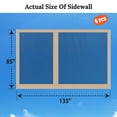 thumbnail image 3 of ALUVIERA Mesh Canopies Screen Zippered Wall Panels Mesh Wall Sidewalls for 10'x13' Gazebo, Pack of 4 (Walls Only), 3 of 5