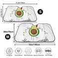 thumbnail image 3 of Balery Avocado Merry Christmas Windshield Sun Shade, Car Front Window Sunshade Cover ,Automotive Interior Portected Blocks Uv Rays For Car Pickup Truck Suv Accessories- Small, 3 of 7