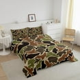 thumbnail image 4 of Manfei Safari Animal Mallard Duck Bedding Comforter Set 2pcs,Abstract Geometric Camouflage Twin Comforter Sets Microfiber,Vintage Retro Camo Breathable Bedding Set,Super Cozy Festival Room Decor, 4 of 8