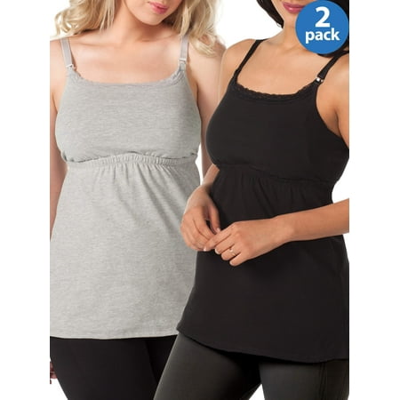 

Maternity Loving Moments by Leading Lady Nursing Babydoll Tank with Full Sling 2 Pack Style L317