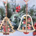 thumbnail image 4 of Colgante de madera para árbol de Navidad, regalos para niños, decoración navideña estilo 2, 4 of 5