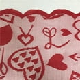 thumbnail image 6 of XUFLVPSEF Hexagram Valentines Day Table Runner Inches Valentine Table Runner Love Gnomes and Truck Decorations Valentines Table Linen Runner for Kitchen Rustic Holiday Parties Decor Clearance Red, 6 of 7
