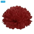 thumbnail image 3 of Uxcell 8" Tissue Pom Poms Paper Flowers Ball Wedding Party Decoration, Red 5 Pack, 3 of 6