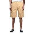thumbnail image 2 of Men's Cargo Shorts 2025 Summer Cotton Button Pockets Lightweight Breathable Casual Knee Length Cargo Shorts for Men, 2 of 6