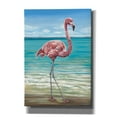 thumbnail image 1 of Epic Graffiti 'Beach Walker Flamingo I' by Carolee Vitaletti, Canvas Wall Art, 18"x26", 1 of 3