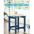 thumbnail image 6 of Outside Adirondack Square Side Table Weather Resistant Patio Table-Navy, 6 of 7