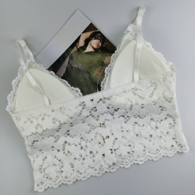 URMAGIC Sexy Lace Love Heart Print Underwear Set Wirefree Bra and
