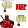 Superheroes Marvel Comics X-MEN The Merc with The Mouth Deadpool Chimichanga 4" X 3.5" (2-Pack) Embroidered Iron/Sew-on Applique Patches