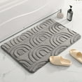 thumbnail image 4 of Seyotauo Gray Bathroom Rugs, Bath Mats for Bathroom Non-Slip, Super Soft and Water Absorbent, Microfiber Bath Rugs, Machine Wash Dry, Bath Rugs for Floor, Tub and Shower, 16" x 24", 4 of 9