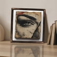 thumbnail image 3 of Monochrome Eye Brow Portrait Wooden Sign Wall Plaque - Vintage Art Decoration, Wall Decoration - Ideal Gift For Home Decoration, Living Room, Bathroom, Bedroom, Garden, Dining, Bar, Cafe, Festival, 3 of 7