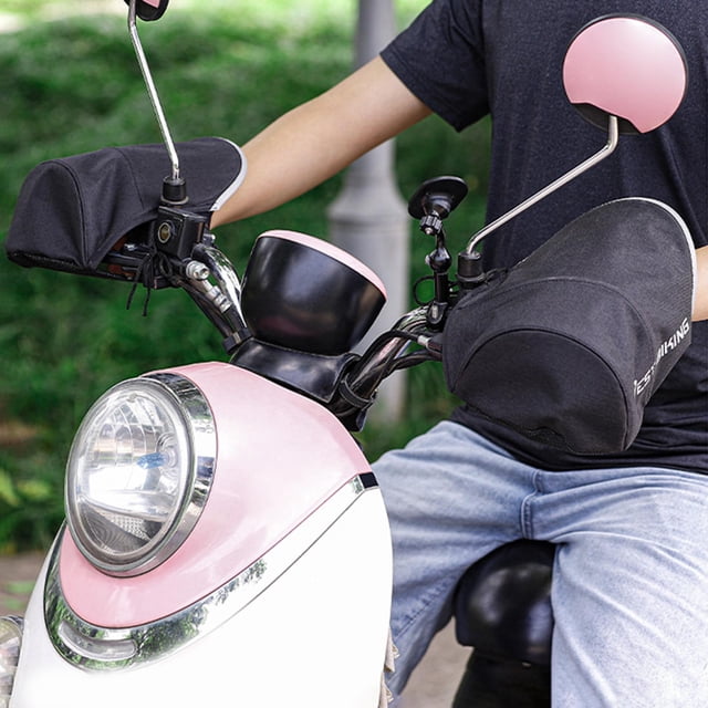 Guantes de manillar shamjiam 2 uds para acceso de Scooter negro Manguitos de manillar