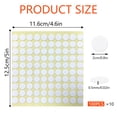 thumbnail image 2 of UHIAGREE 1000 Pcs Double Sided Sticky Dot Stickers,Sticky Dots Clear Sided Removable Putty(0.5mm), 2 of 7