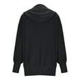 thumbnail image 5 of Craaazy Oversized Sweatshirt for Women Hooded Button Long Sleeve Shirts Gifts, 5 of 6