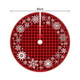thumbnail image 4 of Cheers.US Christmas Tree Skirt - Snowman Christmas Tree Decorations, 36 Inch Red Tree Skirt Rustic Country Xmas Tree Holiday Party Decor Indoor Outdoor Holiday Ornaments, 4 of 7