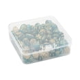 thumbnail image 2 of 6 Style Plating Acrylic Beads Metal Enlaced Round & Flower Mixed Color 11~16.5x8~13x5.5~12mm Hole: 1.2~2.5mm 137pcs/box, 2 of 6