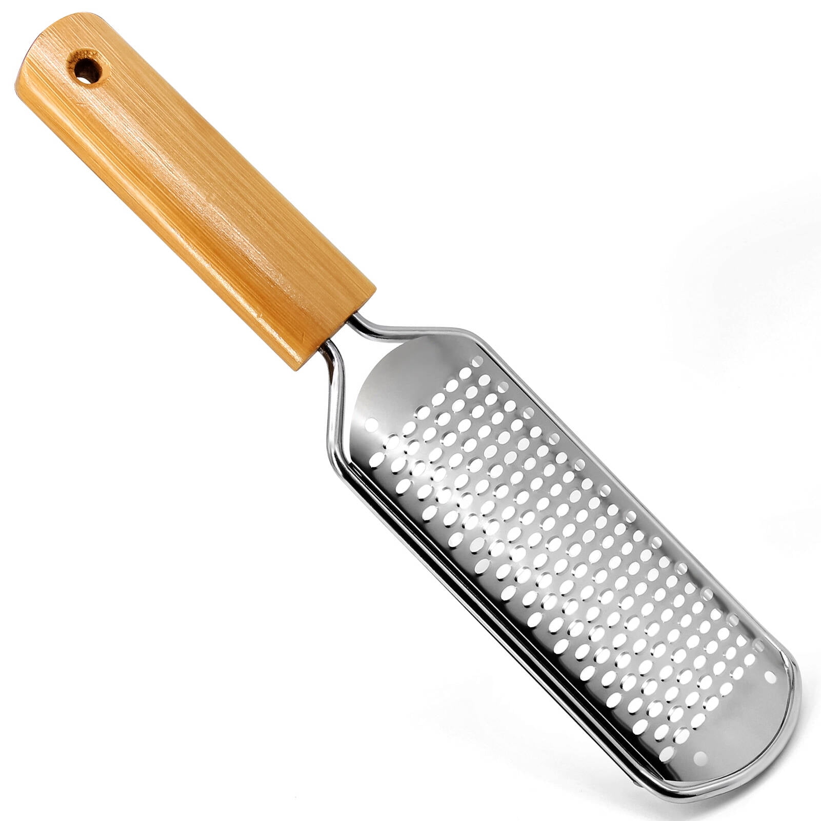 I.B.N Foot File with Wooden Handle,Hard Skin Remover,Rasp for Hard Skin and Foot Calluses,Professional Pedicure Tool