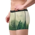 thumbnail image 3 of Kdxio Men's Boxer Briefs with Fog Forest Print - Comfortable and Breathable Underwear for Everyday Wear, 3 of 7