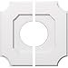 thumbnail image 2 of Ekena Millwork CMP18LE2-07000 18 in. OD x 7 in. ID Square Locke Architectural Grade PVC Contemporary Ceiling Medallion - 2 Piece, 2 of 4