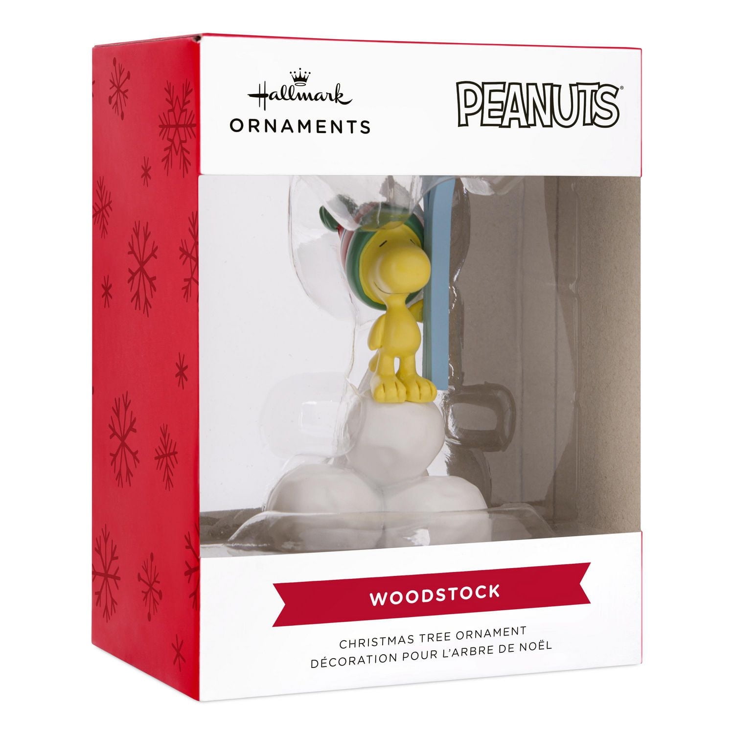 Hallmark Christmas Ornament (Peanuts Woodstock on Snowballs)