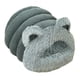 thumbnail image 2 of Cama cueva para gatos autocalentable, lavable, semicerrada, con base antideslizante para invierno M azul, 2 of 9