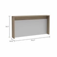 thumbnail image 7 of Atlin Designs Brickell Modern Wood Floating Desk for Office in Light Oak/White, 7 of 7