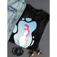 thumbnail image 3 of Fairytale Mom Baby Silhouette Shaped T-Shirt Women -Image by Shutterstock, Female Medium, 3 of 4