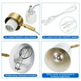 thumbnail image 3 of Uxcell Vintage Industrial Plug In Wall Sconces Adjustable 2 Pack White Metal, 3 of 7