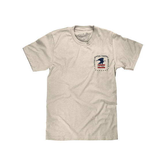 Tee Luv Men's Faded United States Postal Service Eagle Shirt (S)
