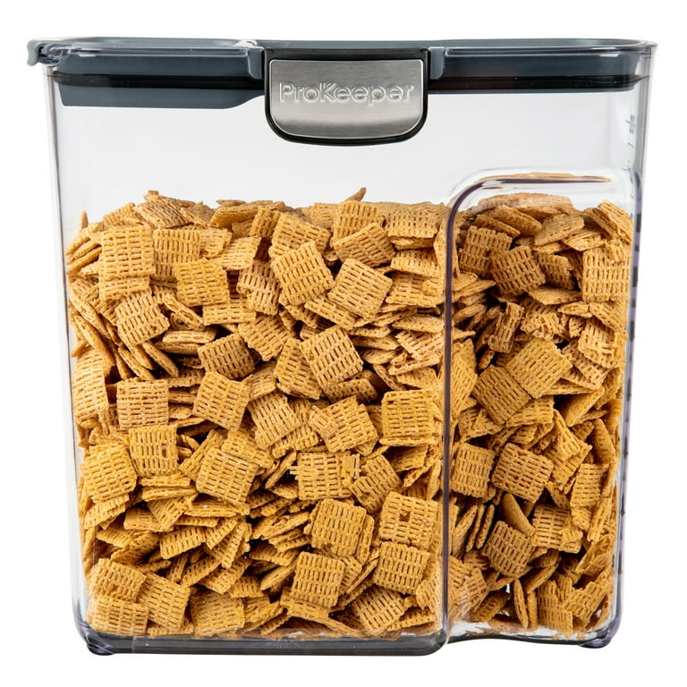 Grey Plastic 4.5 qt. Cereal Container