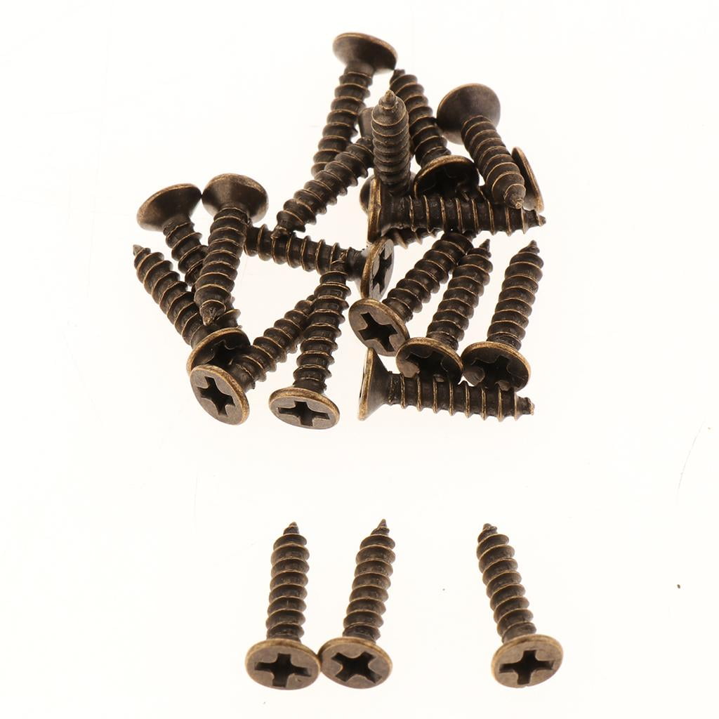 Tongina 6x8Pcs Antique Alloy Door Cabinet Knob Wardrobe Drawer Pull Handle Set Copper 6 Pcs