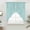 Mint Green, variant on Lavender Purple Striped Swag Valances for Windows, Kitchen Curtains 36 Inch Length 2 Panels Set, Modern Simple Lines Art Short Curtains for Small Windows Rod Pocket Cafe Curtains Drapes 28"x36"
