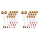 thumbnail image 1 of 28 Piezas Palos de Mazo de Piruleta Martillo Redondo de Arcoíris Palos de Percusión, de Plástico para Niños, Mazo para Niños, 1 of 5