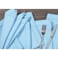 thumbnail image 4 of Bedding Craft Set of 12 Airy Blue Hemstitched Cotton Dinner Napkins, 18x18" - Machine Washable Cloth Napkins for Weddings and Dining, 4 of 6