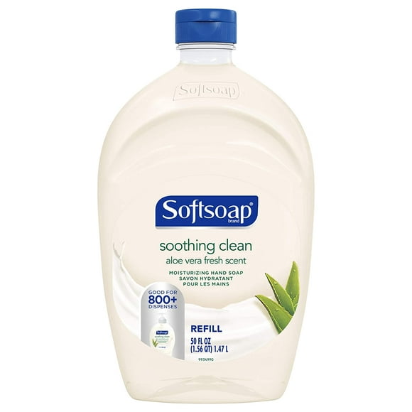 Softsoap Recharge de Savon pour les Mains Hydratant Propre et Apaisant Parfum d'Aloe Vera, 50 Onces Liquides