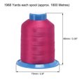 thumbnail image 3 of Unique Bargains Fil de Polyester Reconstitué Rouge-Violet, 1968 Verges, 3 of 4