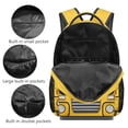 thumbnail image 6 of Jeiento Kids Backpack for School 16 Inch Elementary Backpack for Boys Girls Lightweight Water-Resistant Polyester Bookbag with Multi-Pocket Organization, School Bus, 6 of 7