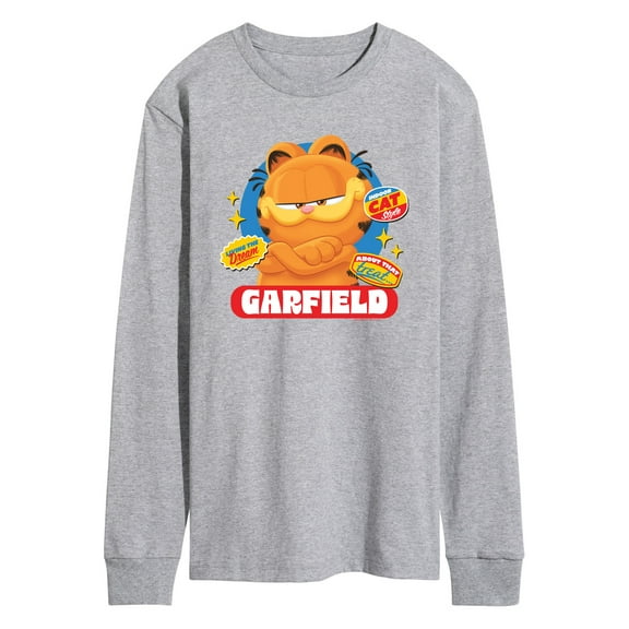 Garfield - Garfield Stickers - Adult Long Sleeve Tee