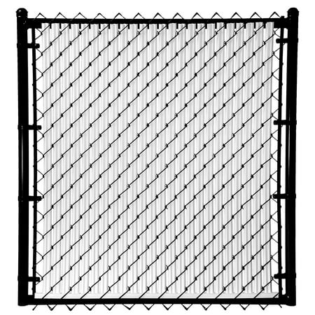 5ft White Ridged SlatsTM for Chain Link Fence, Add privacy and curb appeal to your existing chain link fence By Slat (Best Way To Stain Your Fence)