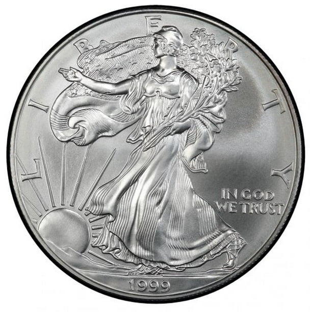 1999 American Silver Eagle 1 Oz Coin 1999 American Silver Eagle 1 Oz
