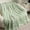 *New--Green, variant on Embossed Flocked Nap Blanket Multi-Color Small-Size Warm Throw Office Sofa Bed Leg Cover Shawl Popular&nbsp;Picks