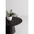 thumbnail image 6 of Cember Black Mango Wood Dining Table Rustic Dining Room Furniture, 6 of 7