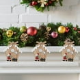 thumbnail image 7 of Peacheart Christmas House Ornaments, Snowman Snowflake Wood House Wooden Cutout Crafts with Ropes, Rustic Christmas Hanging Decorations for Xmas Holiday Wedding Party Farmhouse Home Decor, 7 of 7