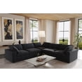 thumbnail image 3 of Sdorens Free Convertible Sectional Sofa Modular Couch,Modern Linen Fabric Sofa Corner Couch for Living Room,Apartment and Small Space,5-Seat Sofa,Black, 3 of 21