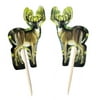 Green Next Camo Party Cupcake Picks - 1 pack of 24 - Party Supplies