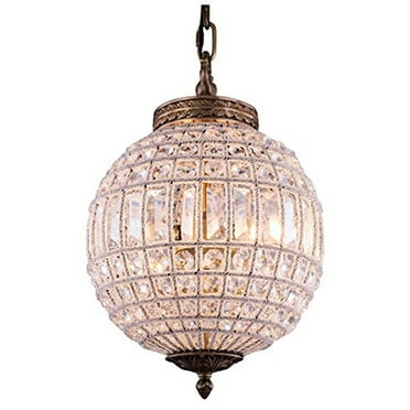 Elegant Lighting Olivia 12" Royal Crystal Pendant Lamp in Gold