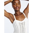 thumbnail image 3 of Scoop Women’s and Women's Plus Crochet Sweater Tank Top with Sweetheart Neck, Sizes XS-4X, 3 of 5