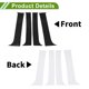 thumbnail image 3 of Moldura de Ventana del Pilar de la Puerta Unique Bargains para Chevy Silverado 2007-2013 Negro Frontal Izquierdo Derecho Sticker Antirrayaduras Cubierta Exterior de Puerta 4 Pcs, 3 of 8