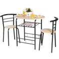 thumbnail image 1 of Costway 3 Pcs Dining Set 2 Chairs And Table Compact Bistro Pub Breakfast Home Kitchen, 1 of 10